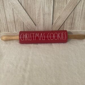 Rae Dunn Christmas Cookies Ceramic Rolling Pin